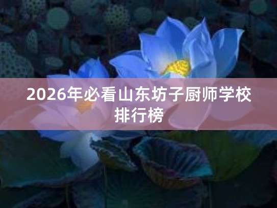 2026年山东坊子厨师学校排行榜及职业中介活动全攻略